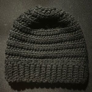 Handmade ponytail beanie